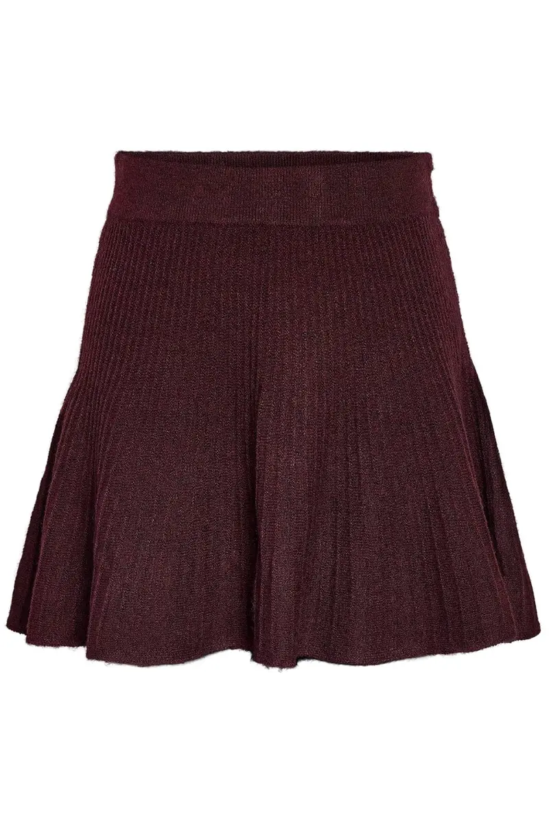 Noisy May - Nmnola Nw Pleated Knit Skirt Fwd - 4799000 Windsor Wine