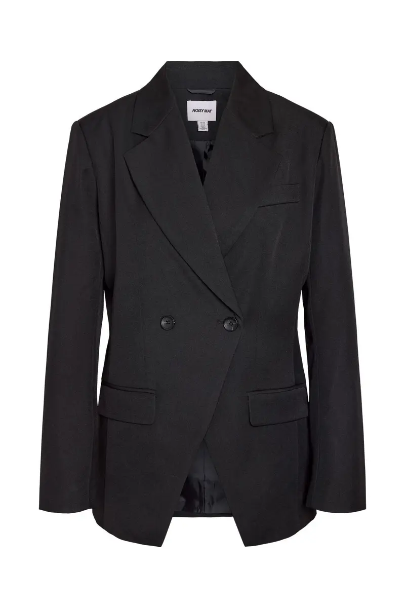 Noisy May - Nmolga L/S Fitted Blazer Tlr - 5105117 Black