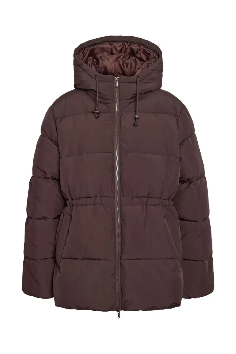 Noisy May - Nmrosy Waisted Puffer Jacket - 5024106 Chocolate Plum