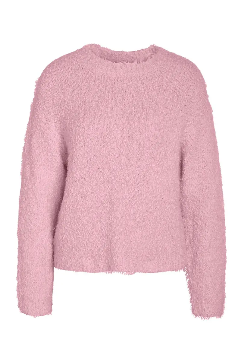 Noisy May - Nmsassy L/S O-Neck Knit - 5099671 Romance Rose