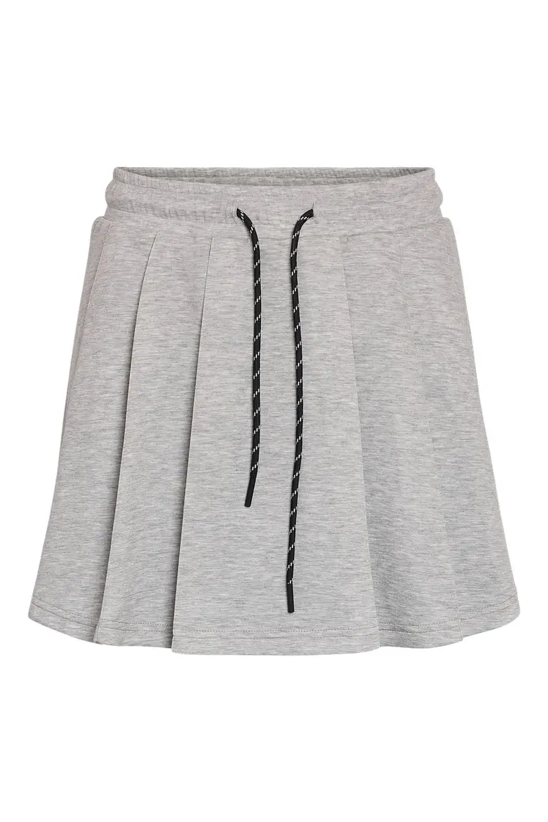 Noisy May - Nmsolas Sweat Pleat Skirt - 5019039 Light Grey Melange