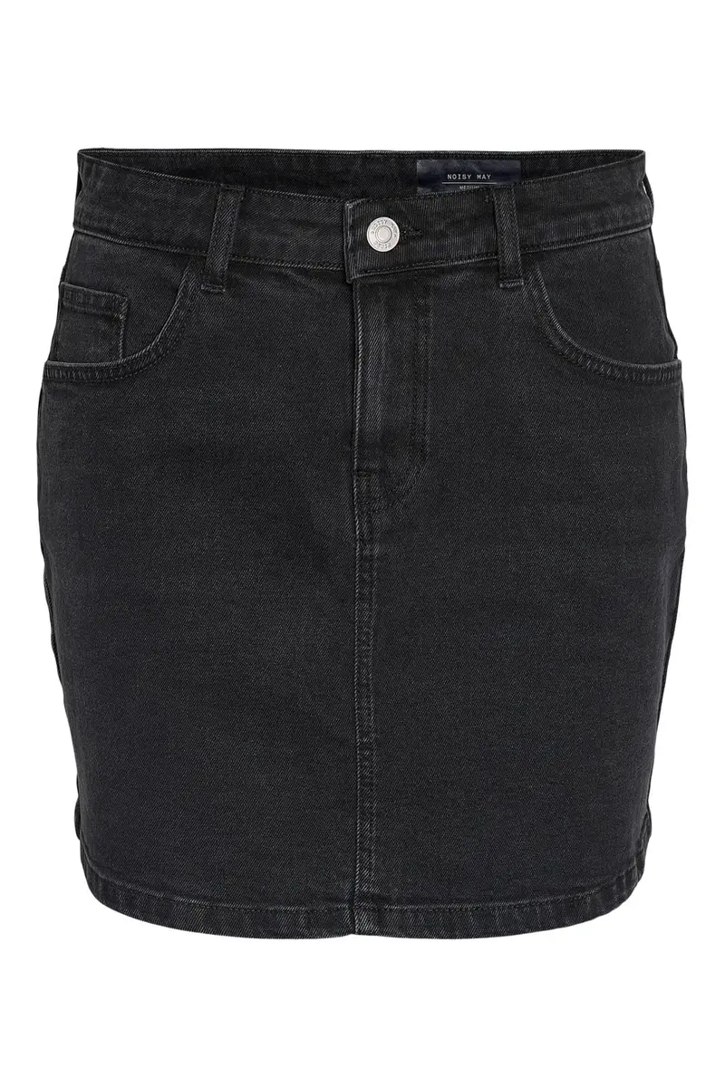Noisy May - Nmyolanda Skirt Black Fwd Box - 4996859 Black Denim