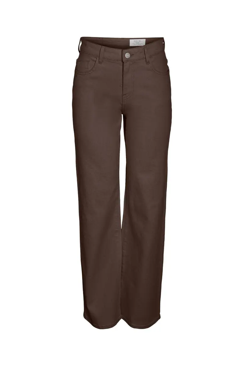 Noisy May - Nmyolanda Straight Jeans Colored - 4971047 Chocolate Brown