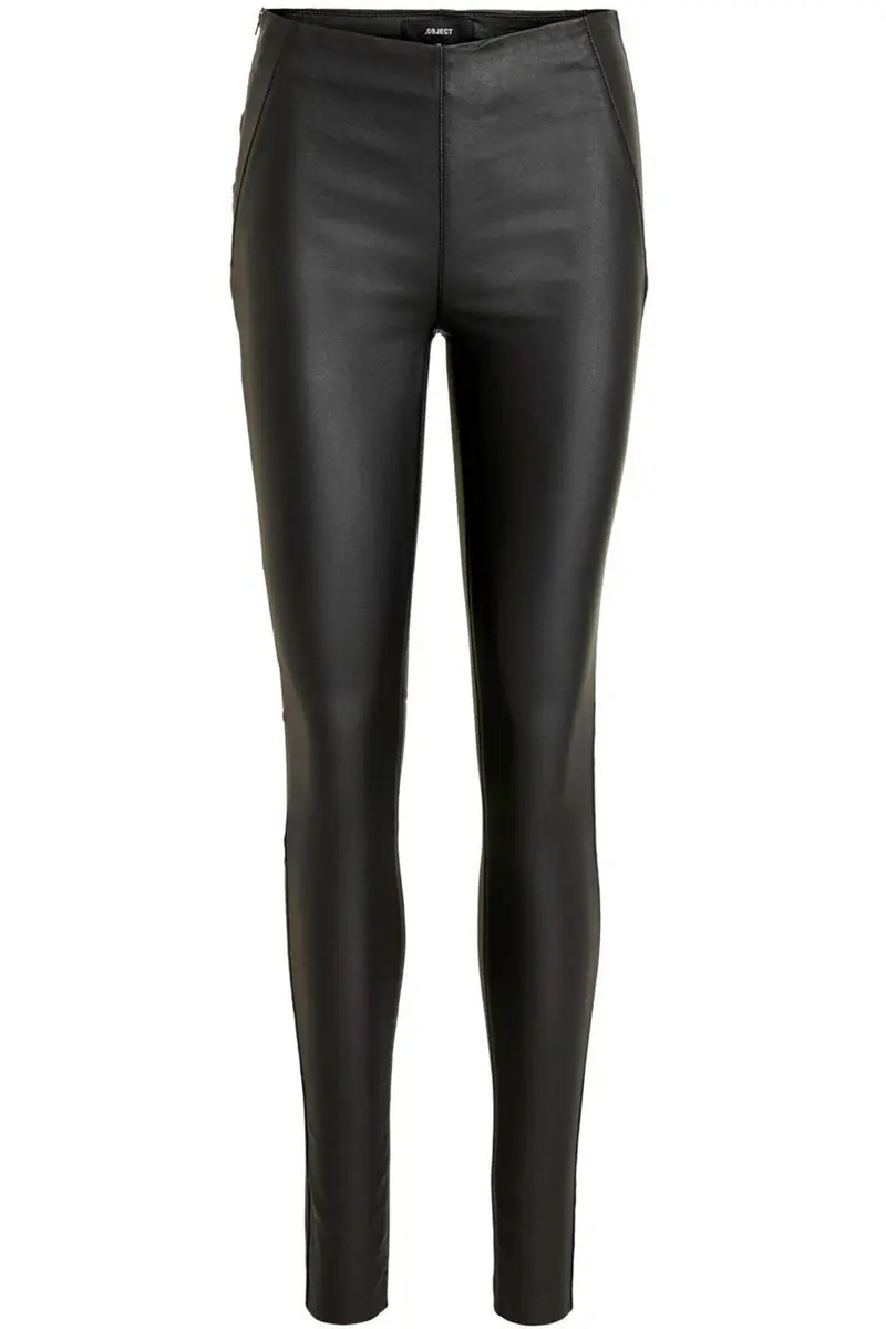 Object - ObjBelle Mw Coated Leggings - Black