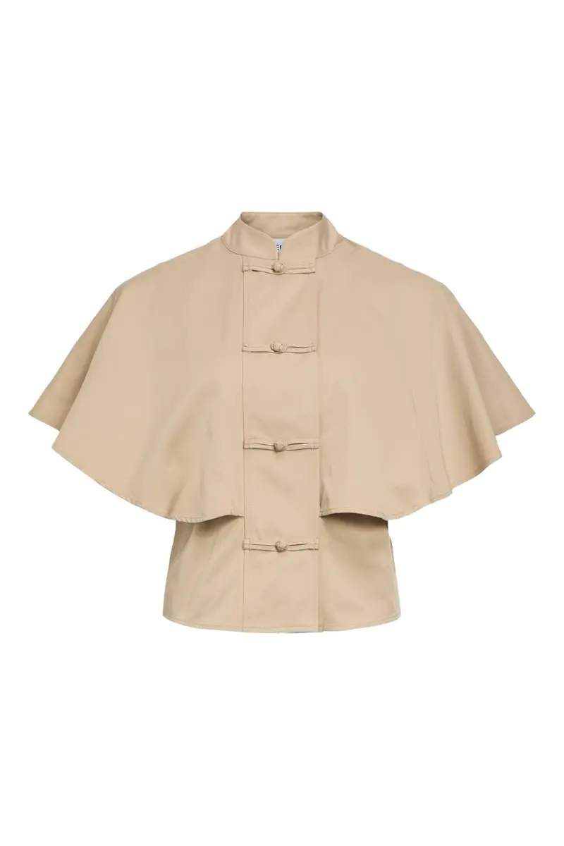 Object - Objdiala Cape Shirt Aw 26 - 5221506 Humus