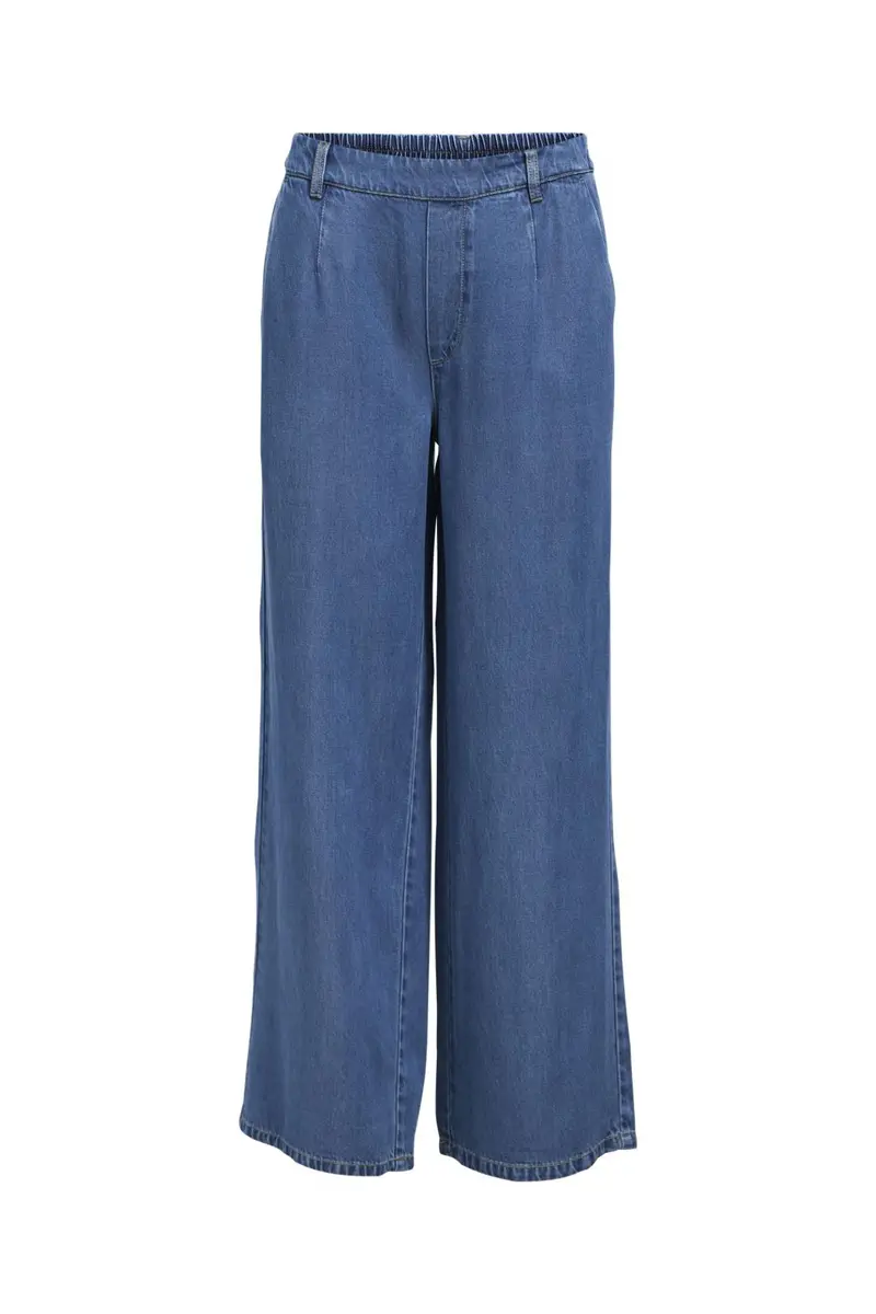 Object - Objframe Lisa Wide Pant - 4932001 Medium Blue Denim