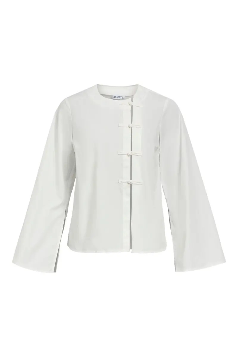 Object - Objjulie L/S Lo Shirt Aw 26 - 5231763 Cloud Dancer