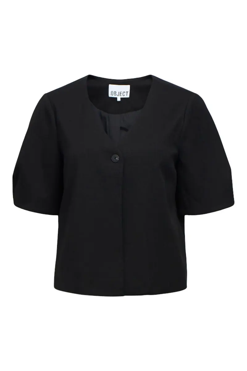 Object - Objlisa S/S Re Top - 4911794 Black