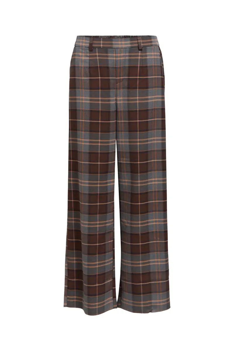 Object - Objlisa Wide Pant - 5126699 Seal Brown Grey/Carafe