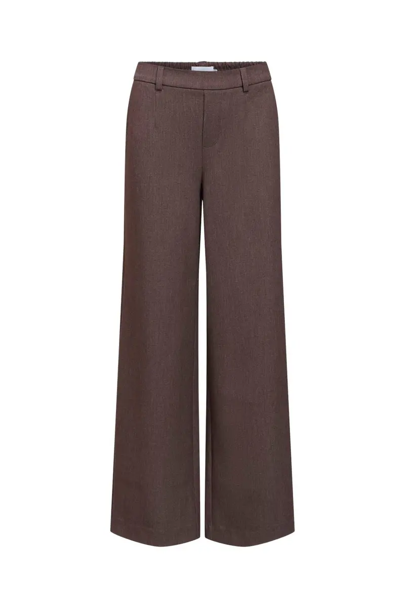 Object - Objlisa Wide Pant - 5138519 Chocolate Plum Melange