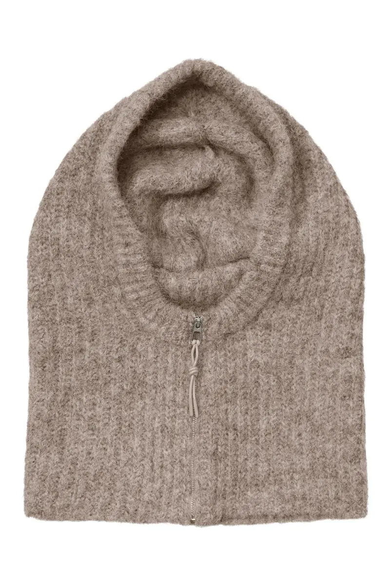 Object - Objmilu Zip Balaclava - 5165337 Humus Melange