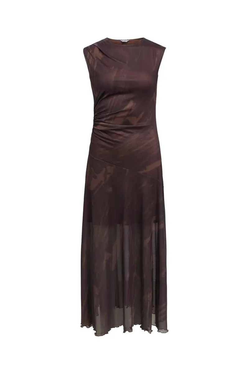 Object - Objnoelle S/L Long Dress 147 - 5180815 Chocolate Plum Carafe