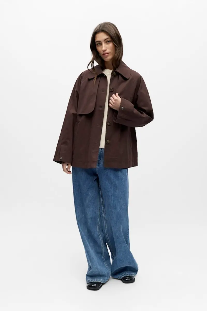 Object - Objpaula Re L/S Trench Jacket - 4911954 Seal Brown