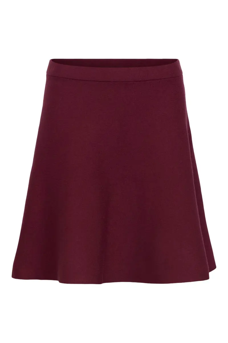 Object - Objreynard Short Knit Skirt - 5131844 Windsor Wine