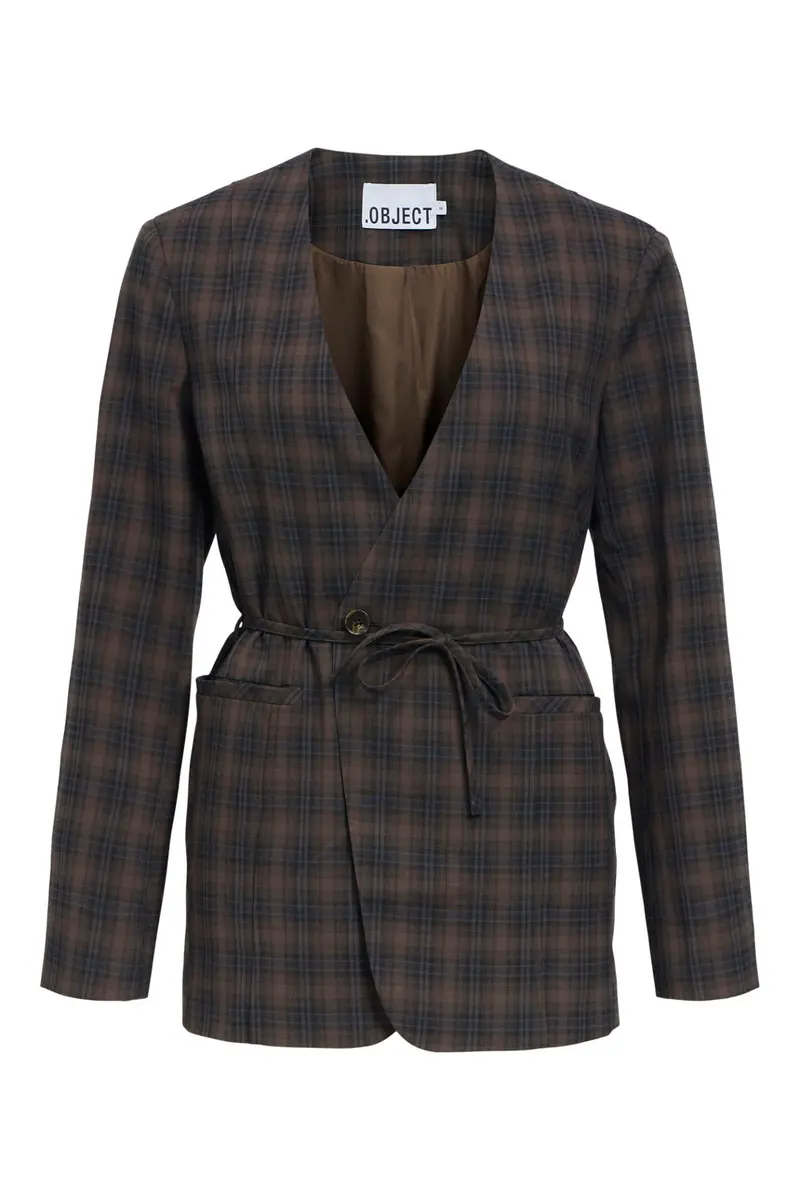 Object - Objsoley Re Tie Blazer 146 - 5088489 Carafe Blue Shadow