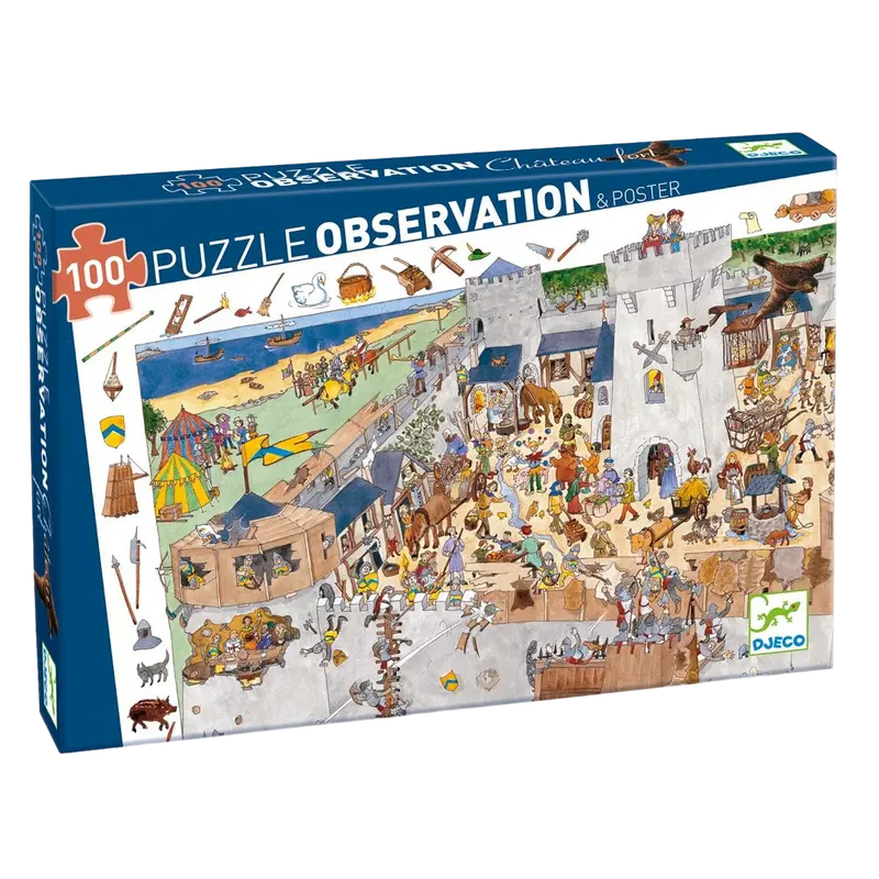 Observationspuslespil, Chateau fort 100 brikker