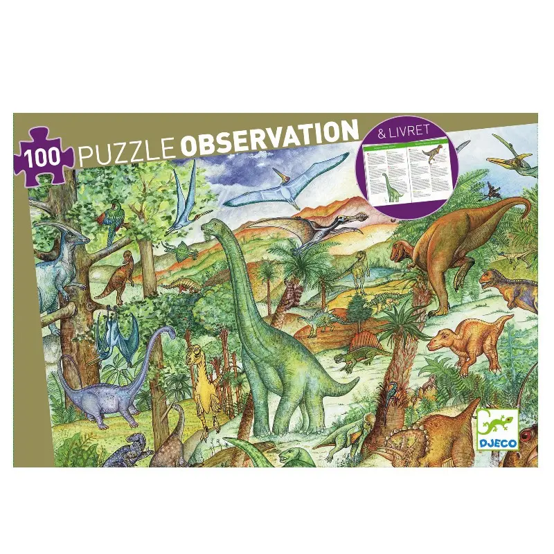 Observationspuslespil, Dinosaur 100 brikker