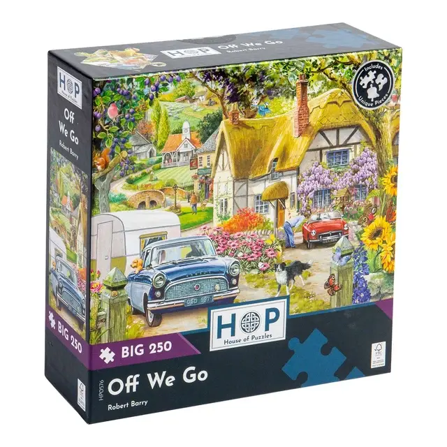 Off We Go puslespil 250 XL brikker fra House of Puzzles