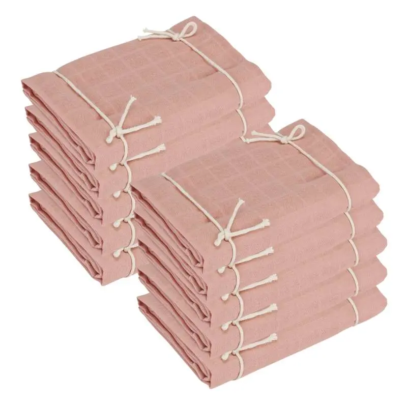 Oh'Naturel Økologiske Stofbleer - 10-pak - Rose