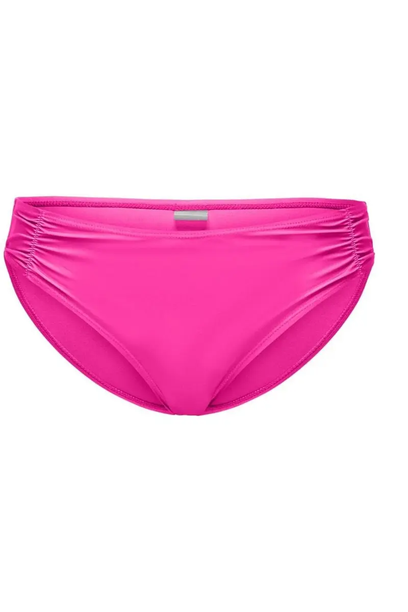 Only - Onlaimee Wrinkle Bikini Brief Swm Acc - 4474942 Knockout Pink