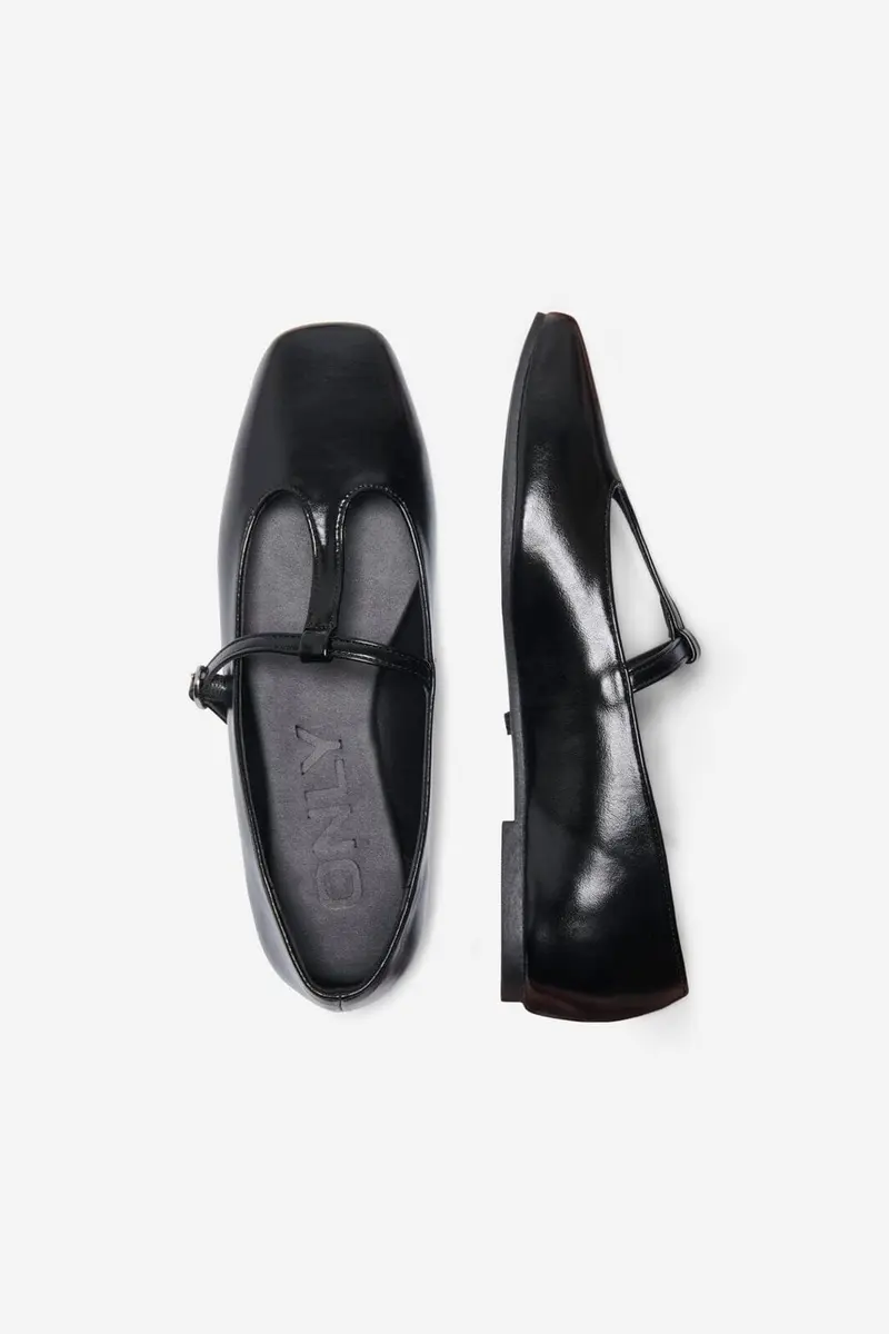 Only - Onlakira-8 Pu T-Strap Ballerina - 5064662 Black