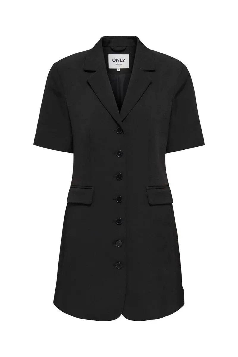 Only - Onlalvina Life S/S Blazer Dress Tlr - 4978463 Black