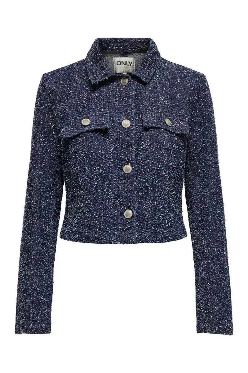 Only - Onlaman L/S Jacket Qyt - 4860919 Dark Blue Denim