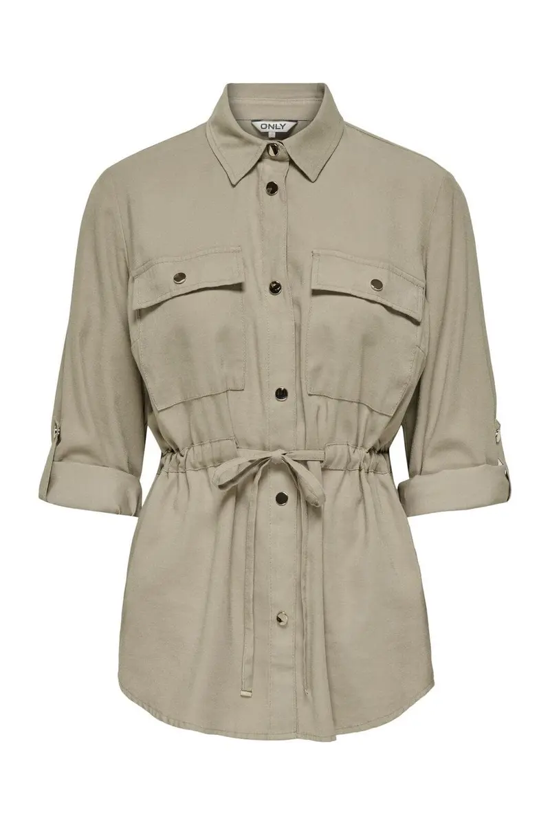 Only - Onlaris Life 4/5 Fem Cargo Jacket Cc - 4383044 Pure Cashmere