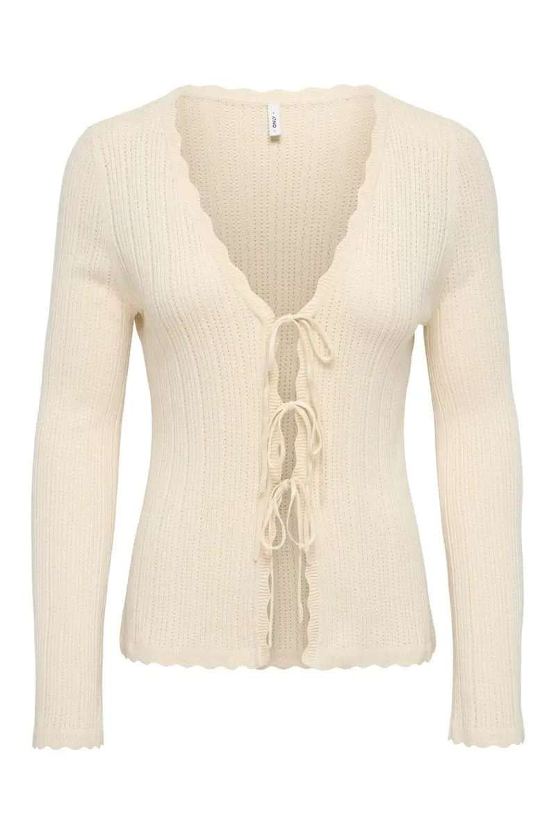 Only - Onlarona Ls V-Neck Struc Cardigan Cc Knt - 5004992 Birch