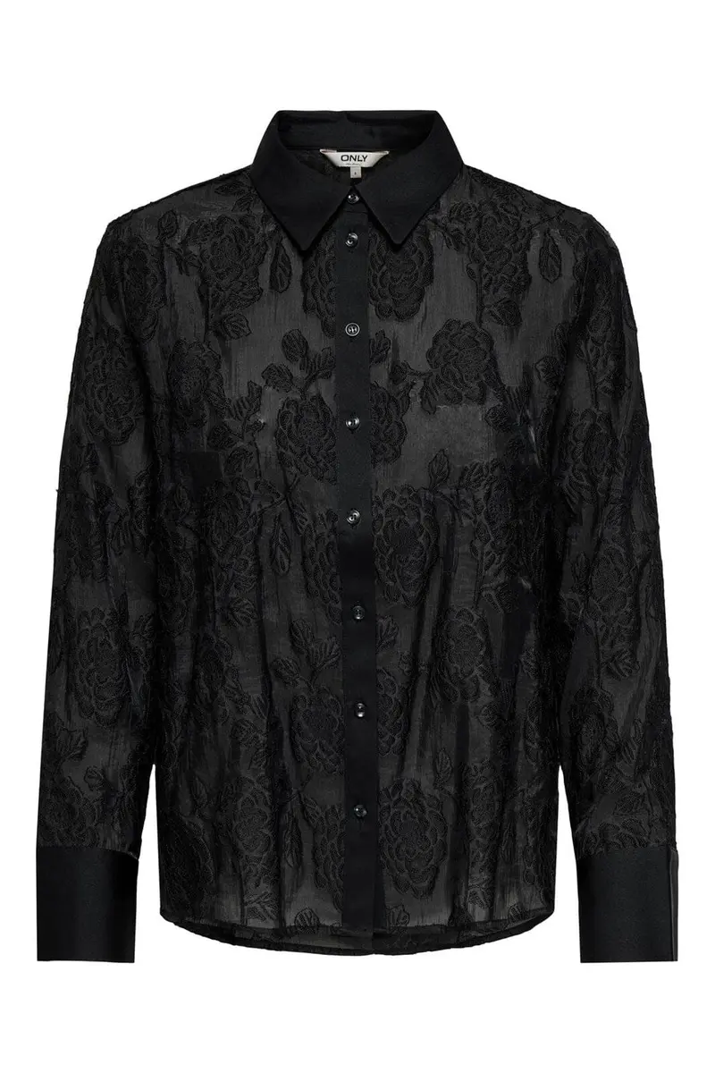 Only - Onlava Ls Shirt - 4824226 Black