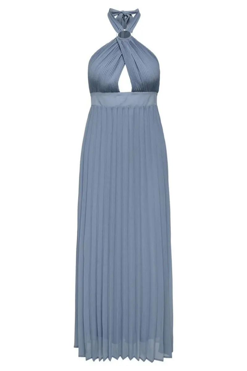 Only - Onlbarbara Halterneck Long Dress - 4760040 Tempest