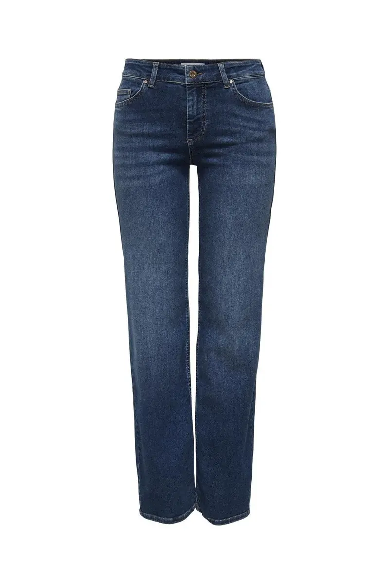 Only - Onlblush Mid Straight Tai021 - 4706077 Dark Blue Denim