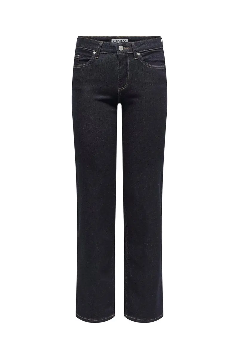 Only - Onlblush Mid Straight Tai774 - 4806104 Dark Blue Denim Rinse