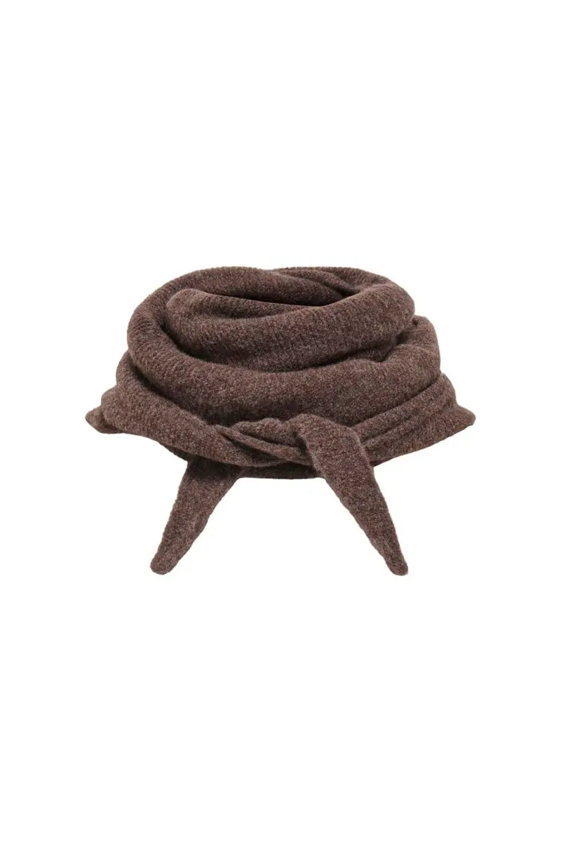 Only - Onlbolette Knitted Scarf Acc - 5008836 Black Coffee Melange