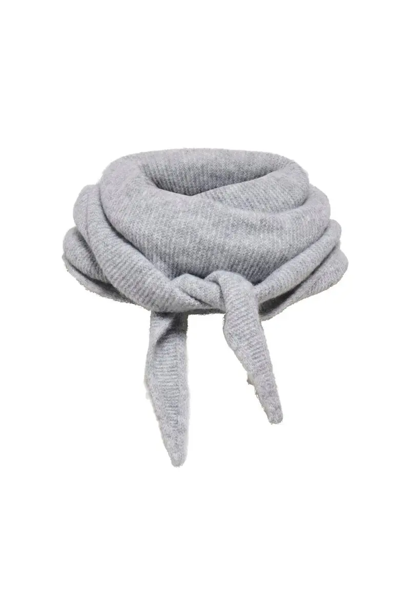 Only - Onlbolette Knitted Scarf Acc - 5008837 Light Grey Melange