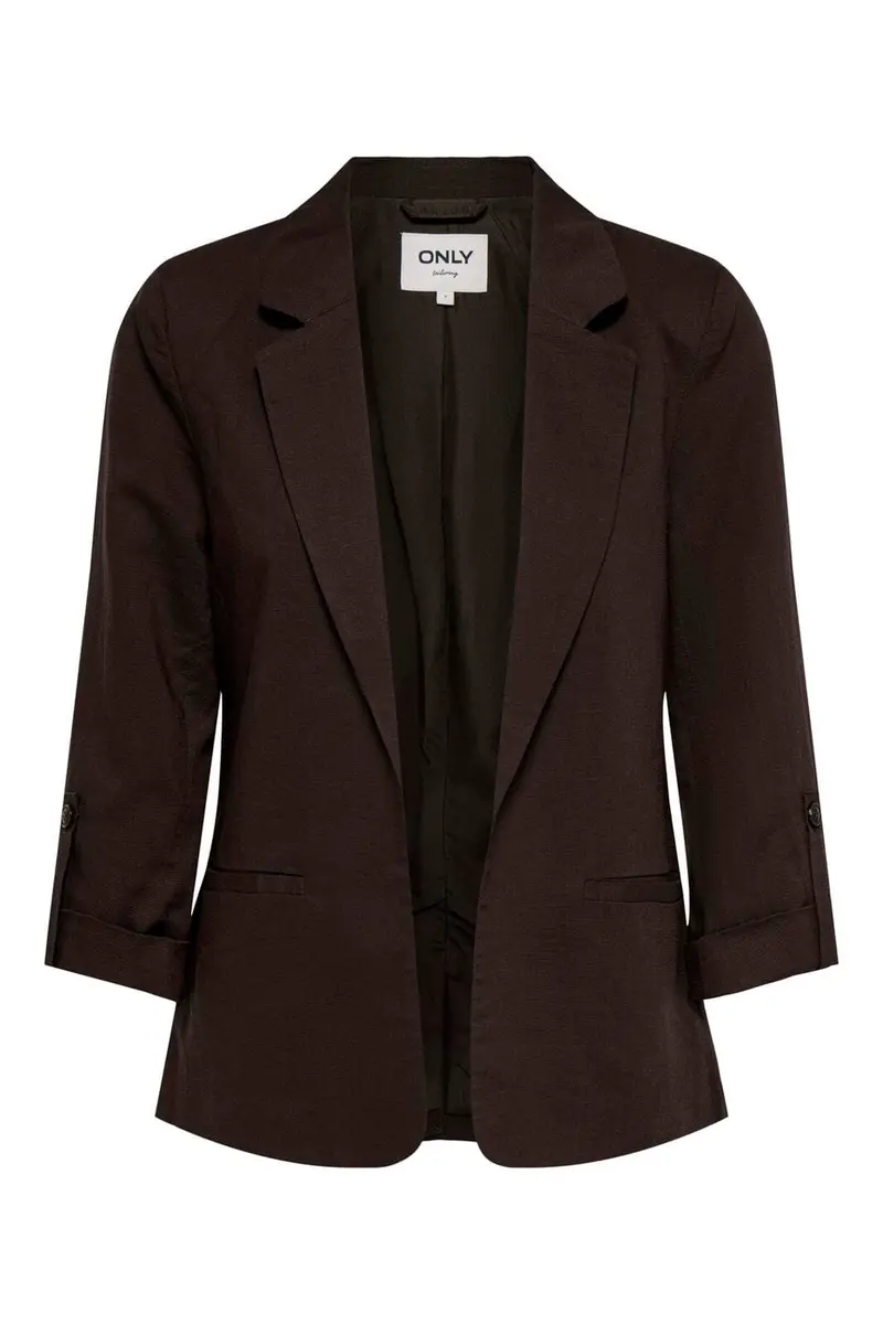Only - Onlcaro-Isola 3/4 Blazer Tlr - 5018706 Coffee Bean