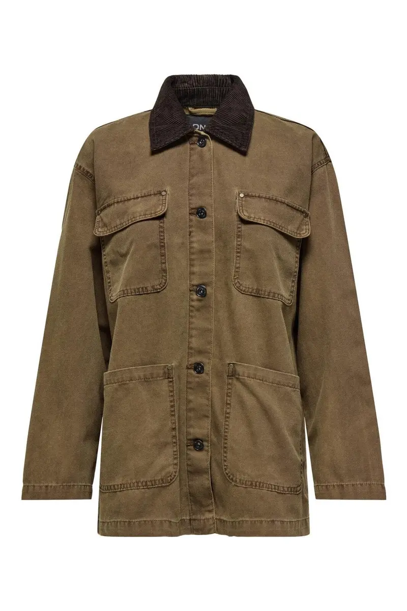 Only - Onlcava Collar Coat Cc - 4839382 Bistre Chocolate Torte