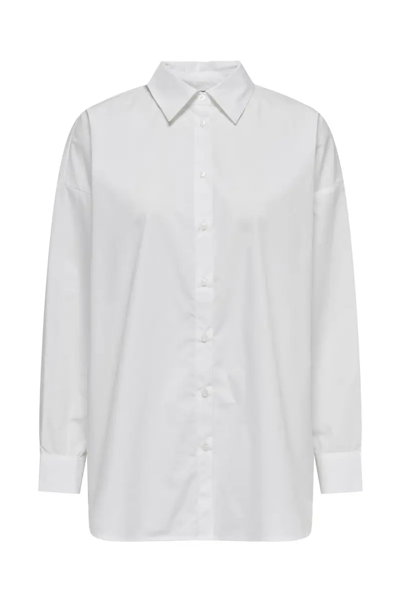 Only - Onlceline Cut Out Back Shirt - 4341391 Bright White