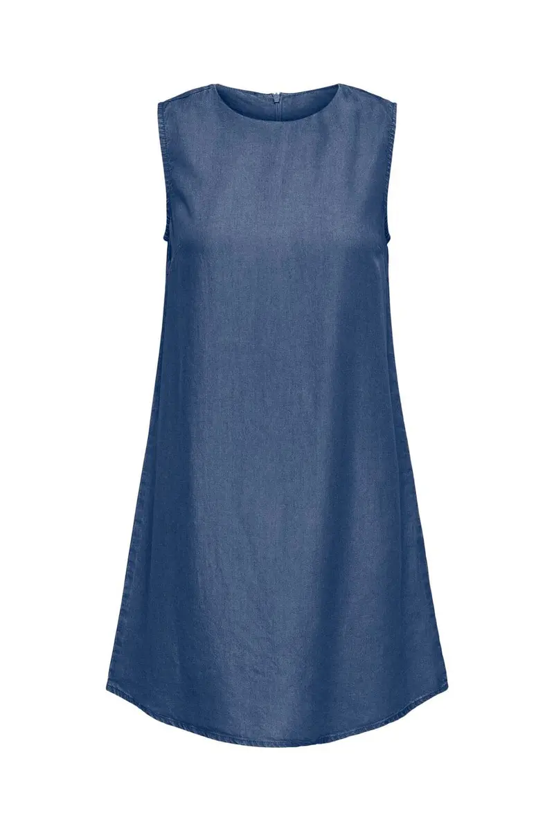 Only - Onlcharis Life Sl Short Dress Cc - 4977086 Dark Blue Denim