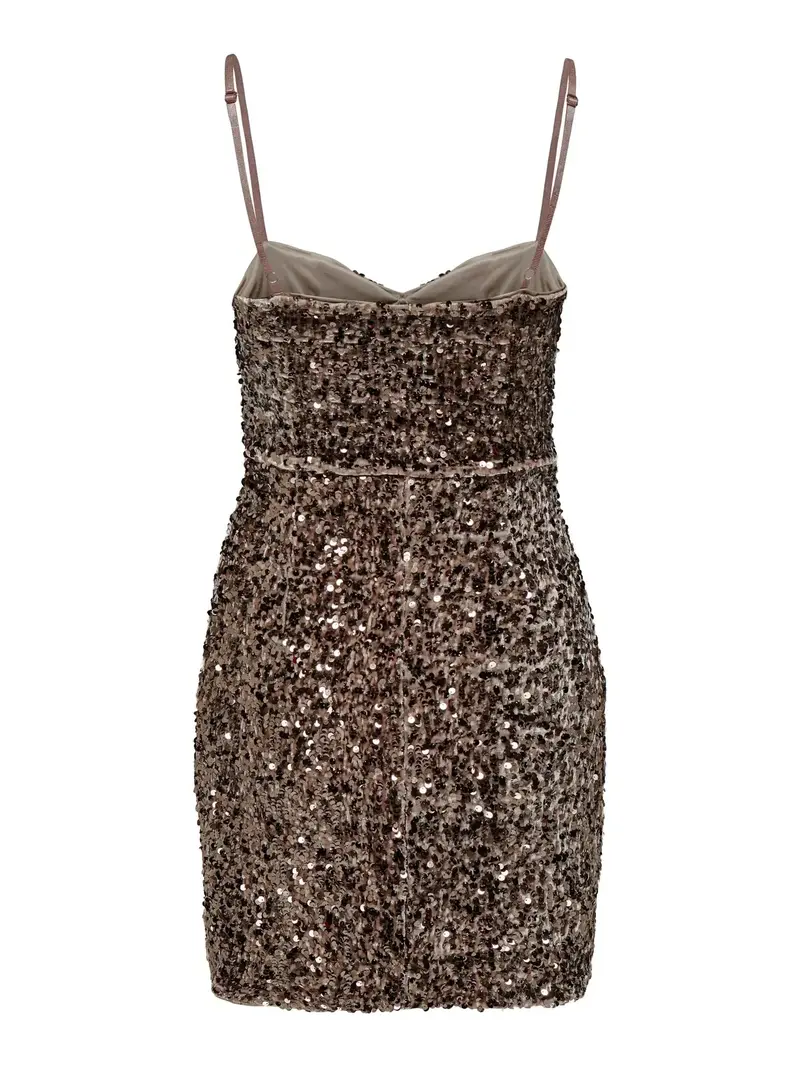 Only - Onlconfidence S/L Sequins Tube Dress - 4877655 Mountain Trail Mountain Trail Sequins
