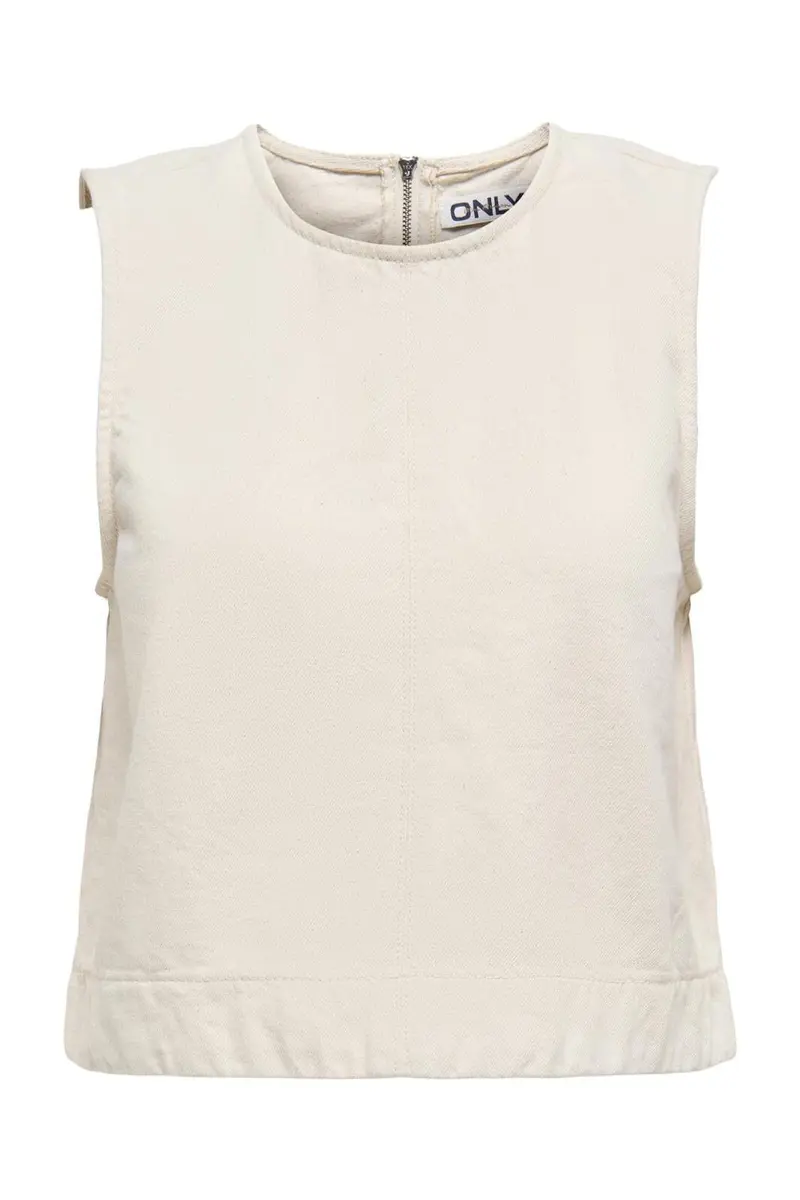 Only - Onldorsi S/L Top Sik - 4743049 Ecru