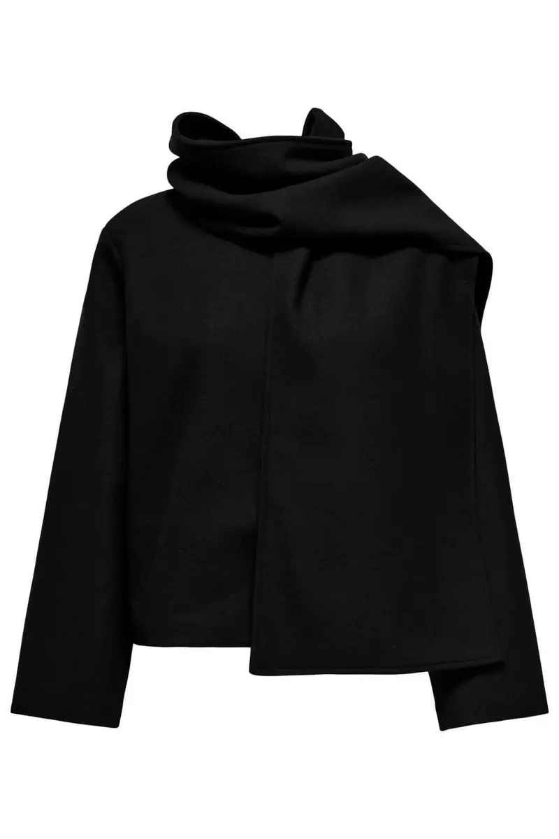 Only - Onlelba Life Scarf Jacket Cc - 4852335 Black W.Rose Lining