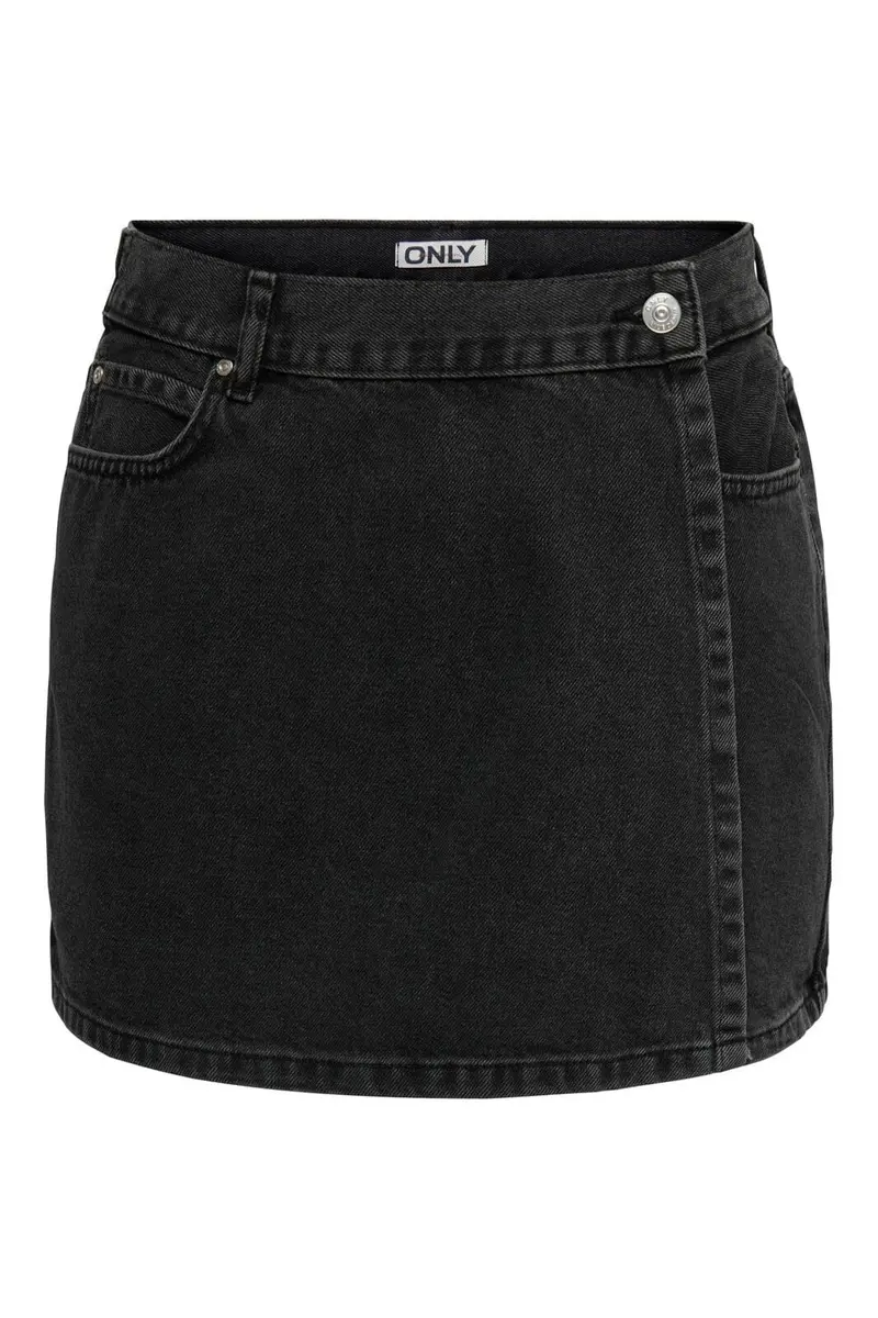 Only - Onlellie Reg Skort Tai - 4988428 Washed Black