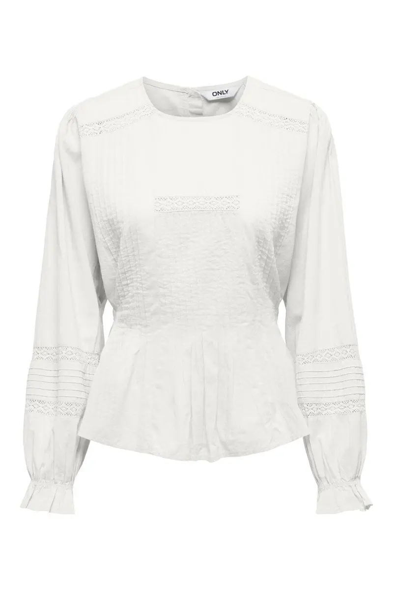 Only - Onlemina Ls Loose Top - 4983449 Cloud Dancer