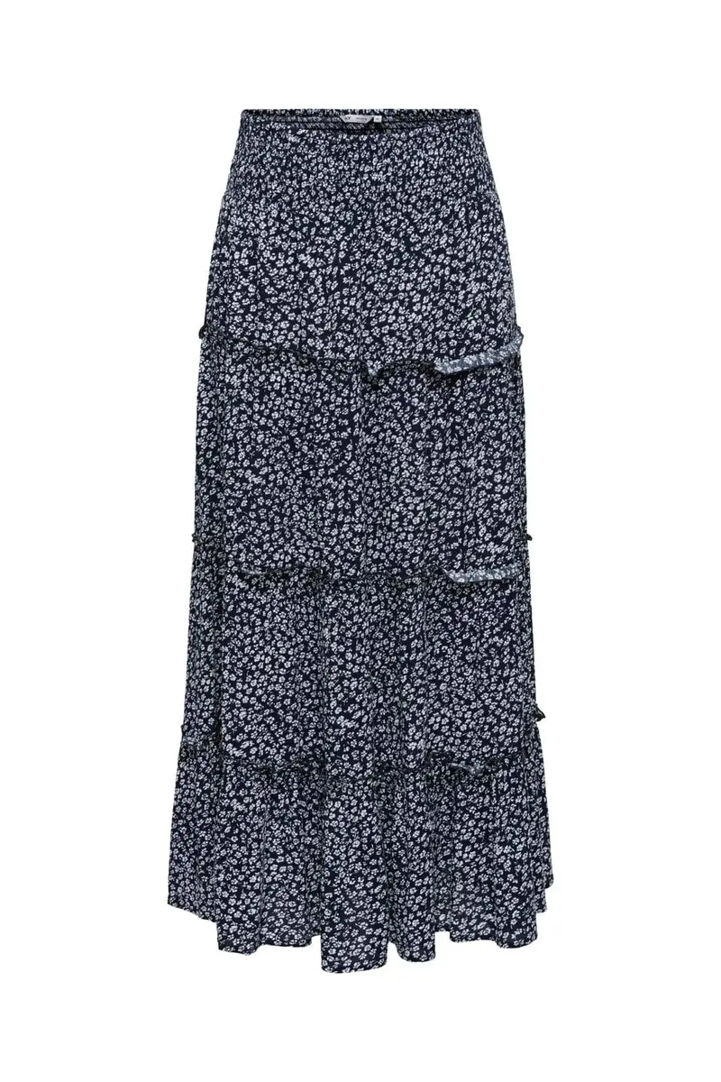 Only - Onlfernanda Life Layred Long Skirt - 5022849 Night Sky Fernanda Flower