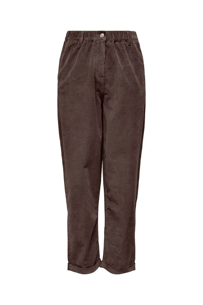 Only - Onlflora Ela Cord Carot Pant - 5049111 Chocolate Brown