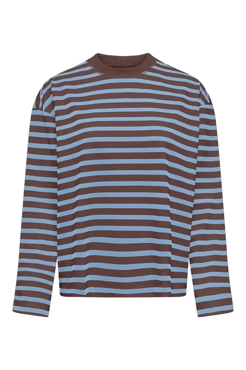 Only - Onlfreja L/S Stripe Top - 5100595 Shopping Bag Chambray Blue (Ida)