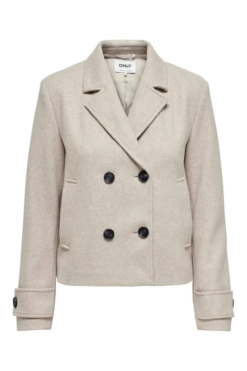 Only - Onlfreja Short Db Jacket - 4631449 Humus Melange