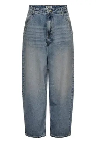 Only - Onlgia Mid Loose Baggy Dot413 - 4520397 Medium Blue Denim