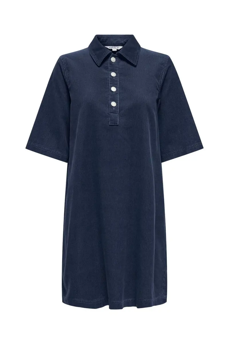 Only - Onlgry-Nessa S/S Cord Dress - 5124546 Navy Blazer